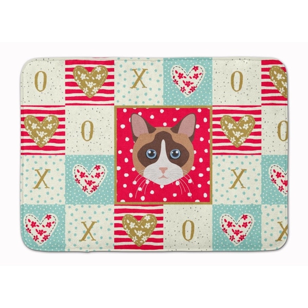 Carolines Treasures 19 x 27 in. Snowshoe Cat Love Machine Washable Memory Foam Mat CK5167RUG - main